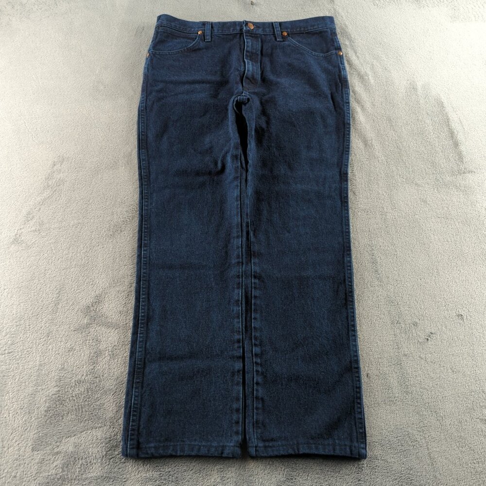 Vintage Wrangler 936 Jeans Mens 36 Blue Dark Wash Indigo Straight Denim‎ Pants